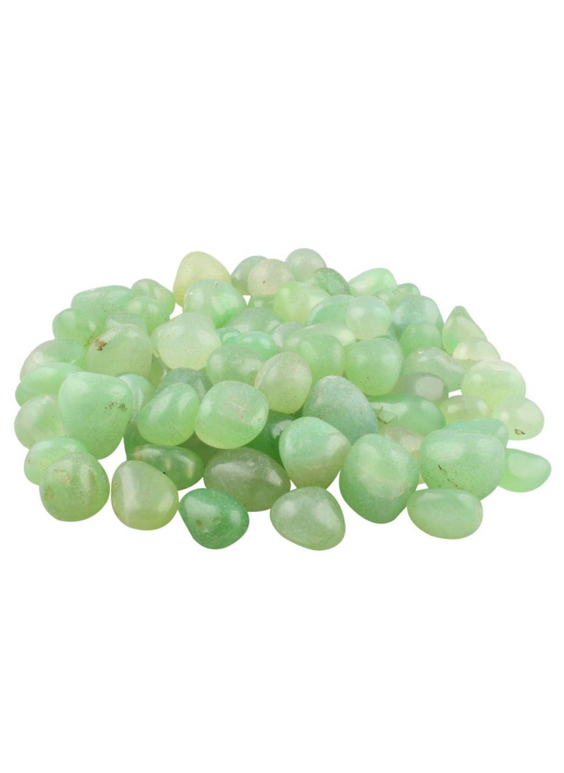 OhhSome Ohhsome 1Kg Green Onyx Oynx Pebbles Decorative Gradient Gold Glass Stones and for GardenPebbles Gravels Aquarium Vase Filler Fountain Table Living Room Lawn 1Kg  - Image 1