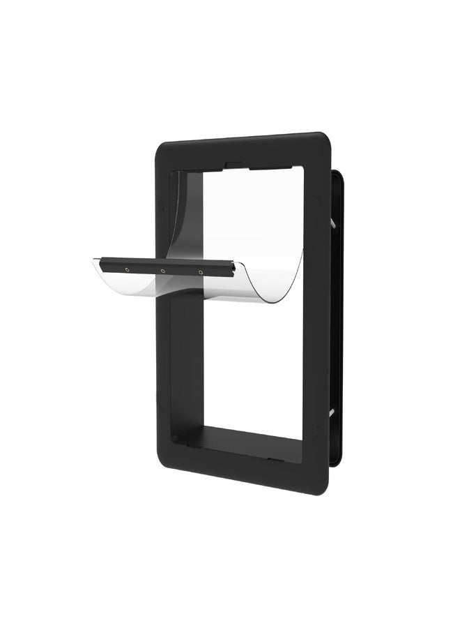 Hakuna Pets Essential Pet Door for Screens, Doors and Walls up to 2.8" Thick, for Dogs up to 20lbs, Small, Black - Image 1
