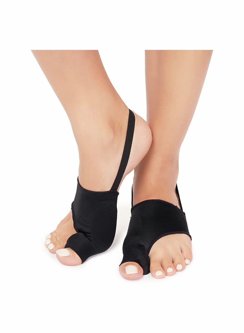 SYOSI Bunion Corrector, Orthopedic Bunion Splint, Big Toe Separator Pain Relief, Non-Surgical Hallux Valgus Correction, Big Toe Straightener Pain Relief for Women & Men, Day Night Support (Black) - Image 1