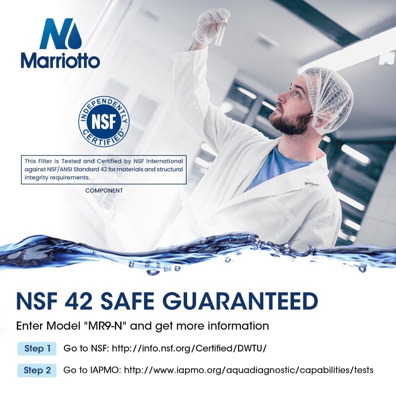 MARRIOTTO Water Filter Compatible with XWFE (Built-in CHIP), Replacement for GE XWFE, XWF Refrigerator Water Filter Pack of 1 - Image 4
