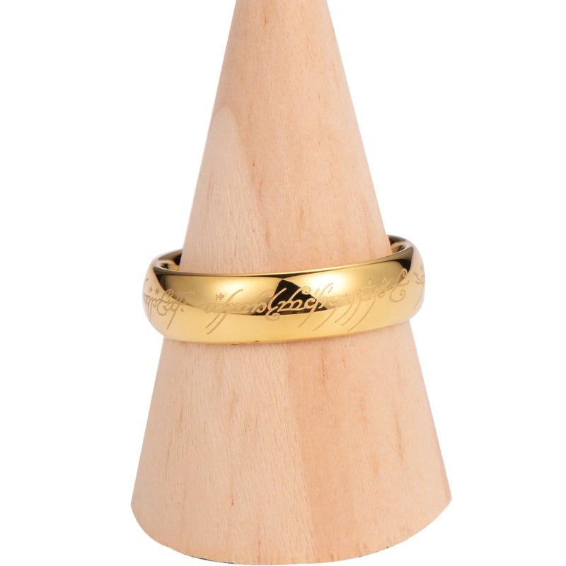 zayhoy Cross-Border 857 Tungsten Steel Ring with 18K Gold Lettering, Bold King's Ring for Couples - Direct from Manufacturer - Image 2