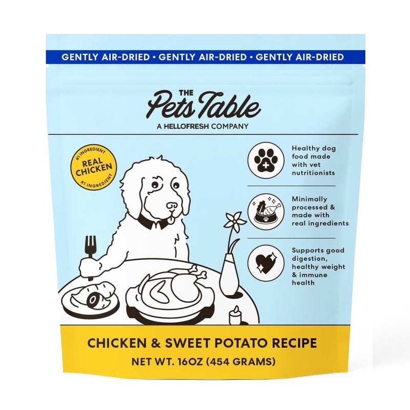 The Pets Table Chicken Sweet Potato Air Dried Dog Food 1 lb 16 oz Bag - Image 2