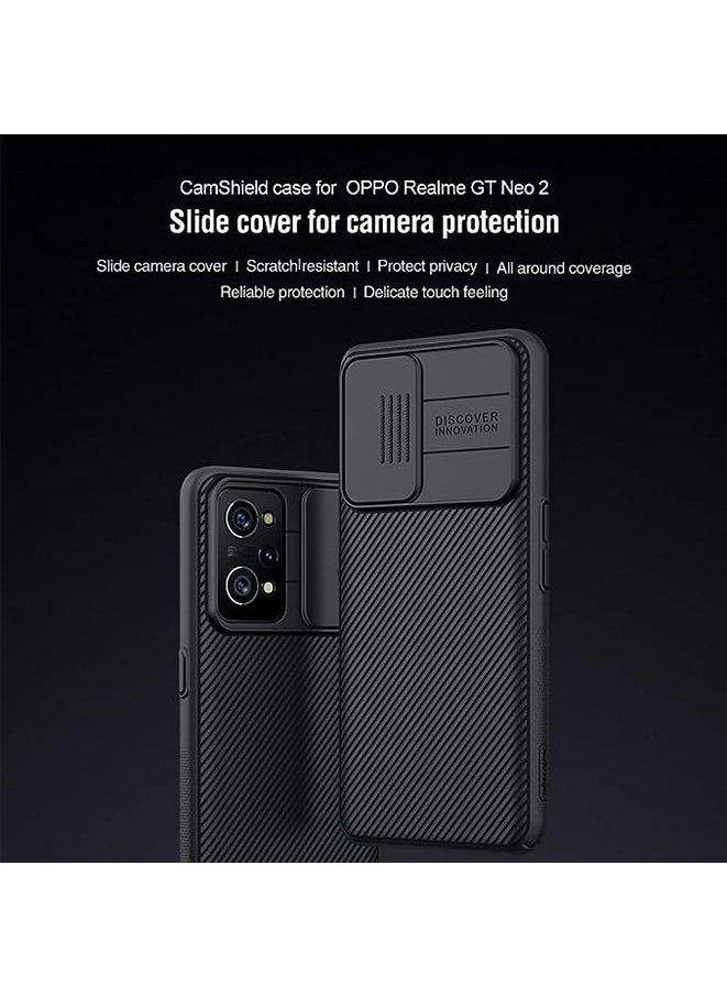 حافظة لهاتف OPPO Realme GT Neo 2 CamShield Pro مع غطاء كاميرا منزلق حافظة حماية نحيفة لهاتف Realme GT Neo 2