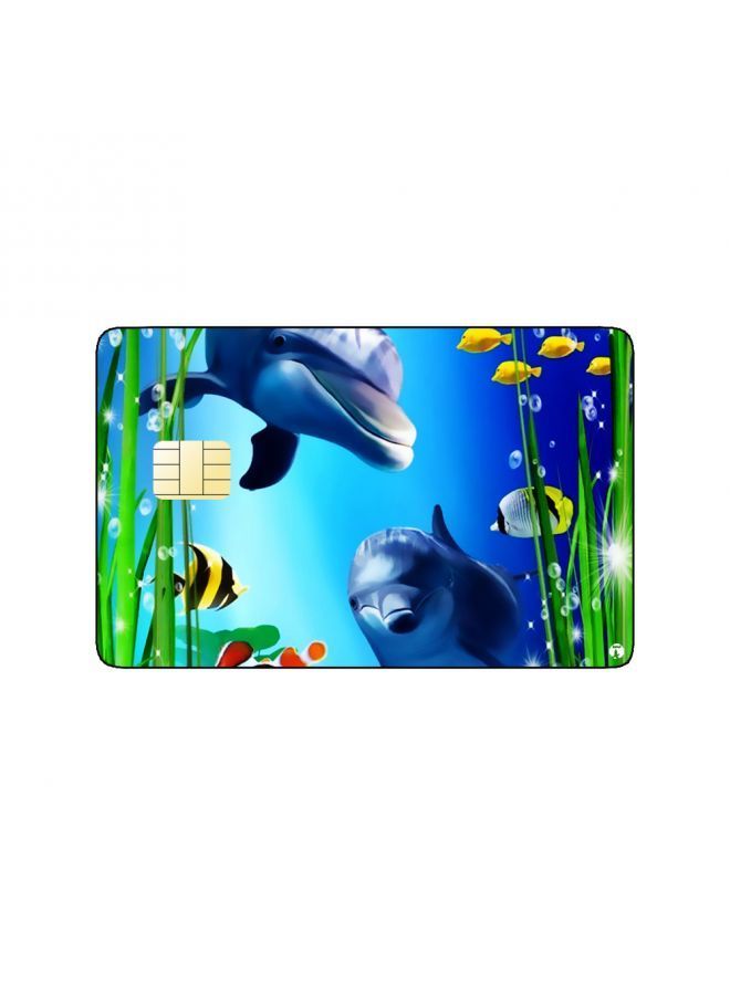 RKN PRINTED BANK CARD STICKER Cute Sea Animals Drawing - Image 2