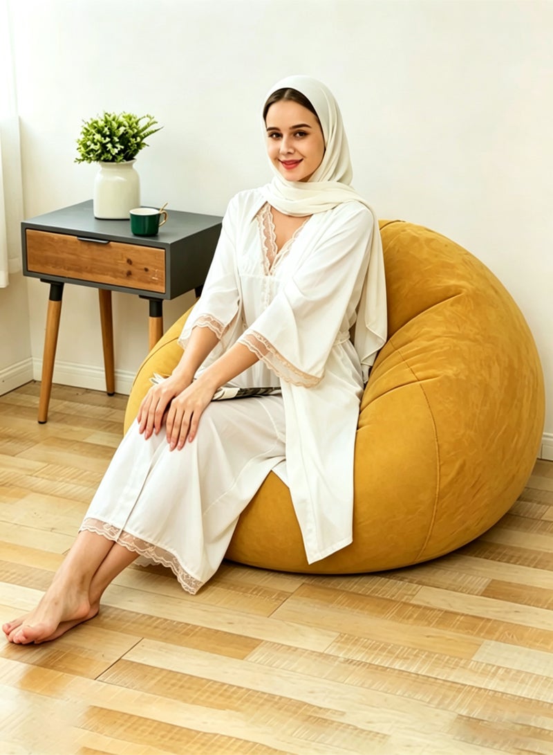 Folding portable inflatable flocking sofa, inflatable bean bag chair, bean bag-free, inflatable recliner, couch, couch, air furniture, inflatable chair. - Image 1