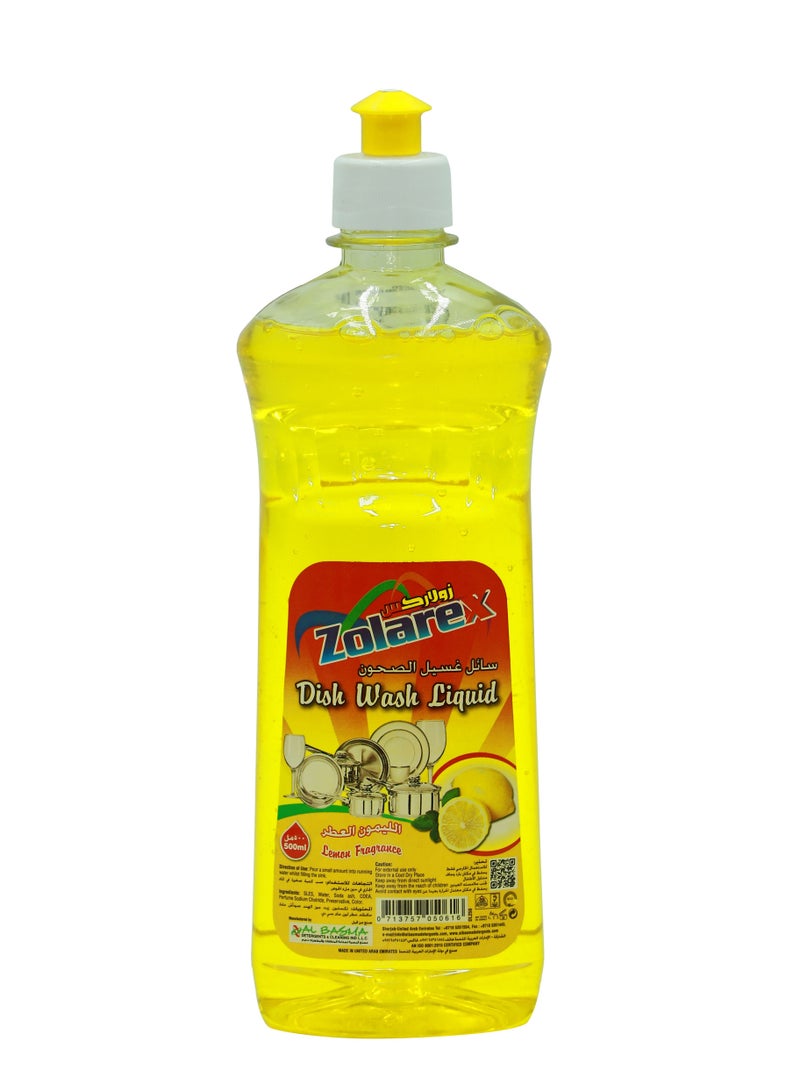 Zolarex Dish Wash Lemon 500 ml - Image 1