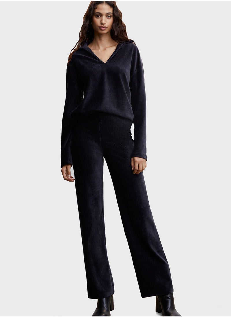 MANGO - V-Neck Knitted Sweater - Image 1