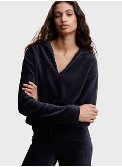 V-Neck Knitted Sweater