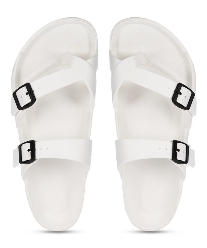 PARAGON K3408G Slippers for Men | Comfortable, Lightweight, Durable Flip Flops with Rubberised EVA Sole | Easy Washable Slip Ons | Ideal for Everyday Use White - Image 5