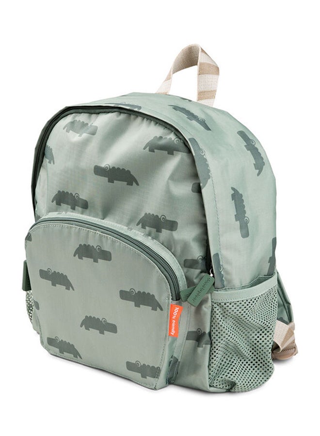 done by deer Kids Backpack Croco Green - Lightweight Toddler School Bag With Padded Straps  - Image 1