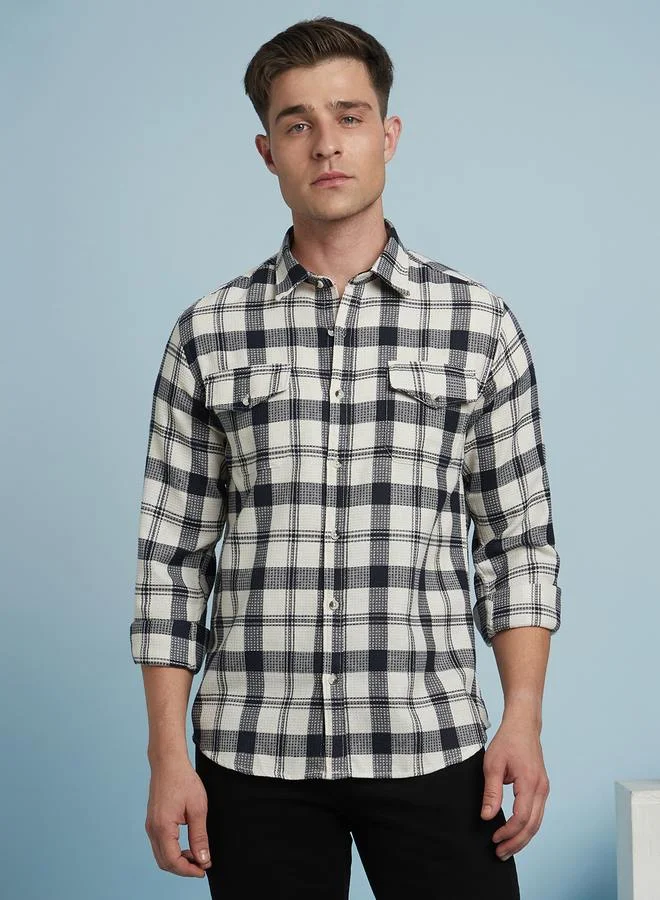 Dennis Lingo Timeless White Shirt For Men Featuring A Classic Design Crafted From Breathable Fabric And Soft Fabric