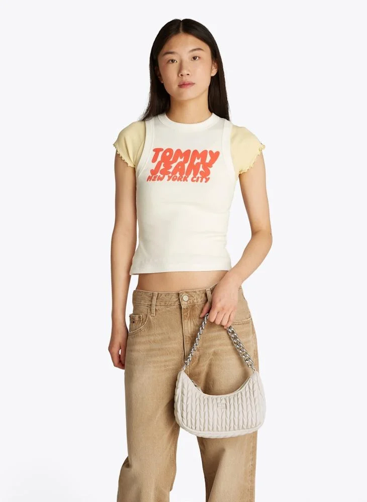 TOMMY JEANS ICONIC QUILTED SHOULDER BAG