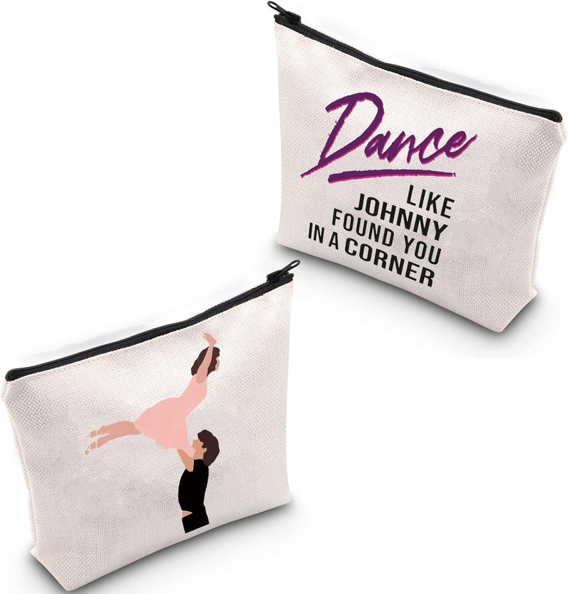 XYANFA Dance Dirty Inspired cosmetic bag Dancing lover gift Watermelon themed Gift 80s Movie Zipper Pouch (Dance LIKE JOHNNY)