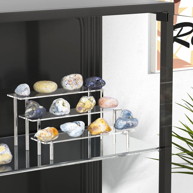 Dooiclear 3 Tier Acrylic Display Risers, Large Perfume Organizer Stand, Clear Cupcake Stand Holder, Display Shelves for Figurines, Dessert Shelf for Party, Risers Display Stand for Decoration (2 Pack) - Image 4