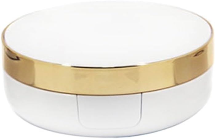 ASTRQLE 15ml 0.5oz Empty Portable Luxurious Air Cushion Puff Box Dressing Case Powder Box BB Cream Container Holder with Air Cushion Sponge Powder Puff and Mirror (Golden) 