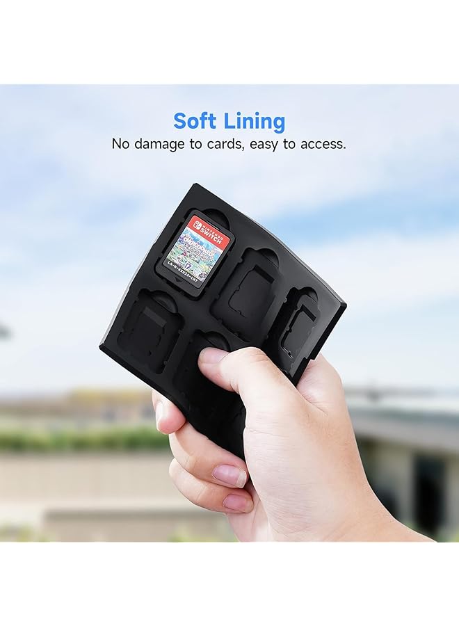 Game Card Case For Nintendo Switch Portable & Thin Hard Shell Box Protective Shockproof Cartridge Holder Carrying Storage Case Box With 12 Cartridge Slots For Switch Ns Nx - Image 4
