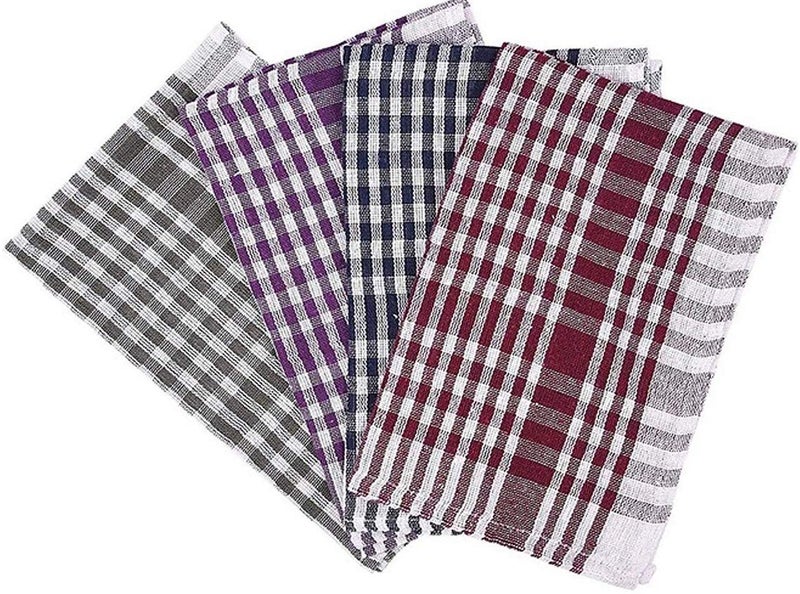 A'kin Akin 100% Cotton Cleaning Cloth Kitchen Napkin | Duster and Chapatis Napkins | Table Wipe Multipurpose Napkin 15X15 Inch | (Pack of 12) - Image 3