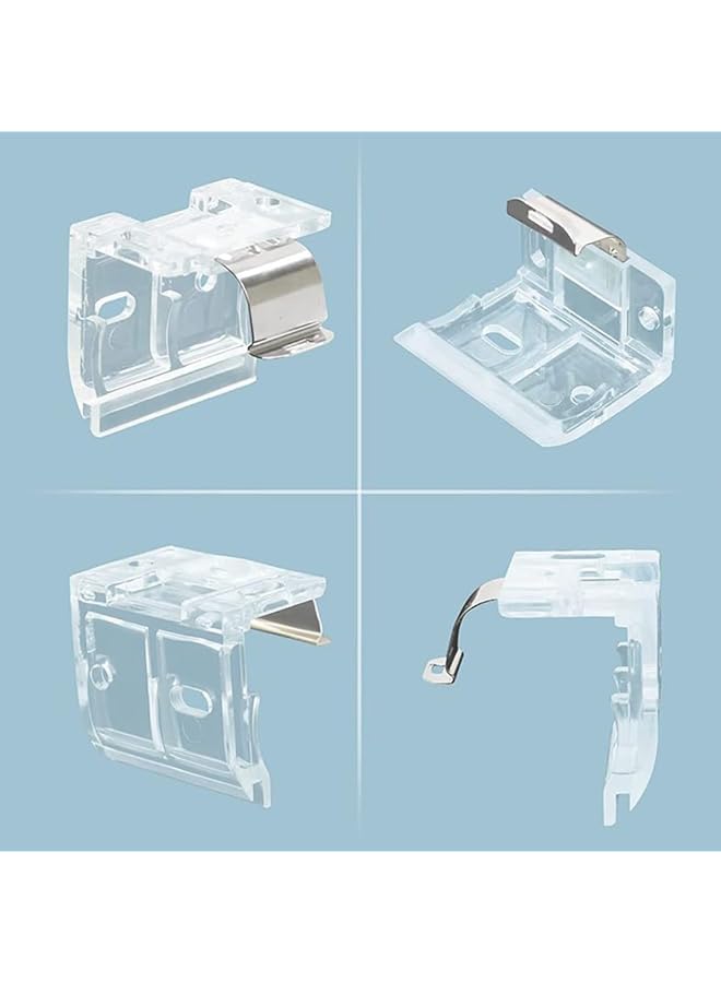 erorex 4Pcs Cordless Shade Bracket Mounting Bracket With Metal Clip Mini Mounting Bracket Clips For 1 Inch 25Mm Pleated Shades Cordless Blinds Headrail And Cordless Honeycomb Cellular As Shown - Image 3