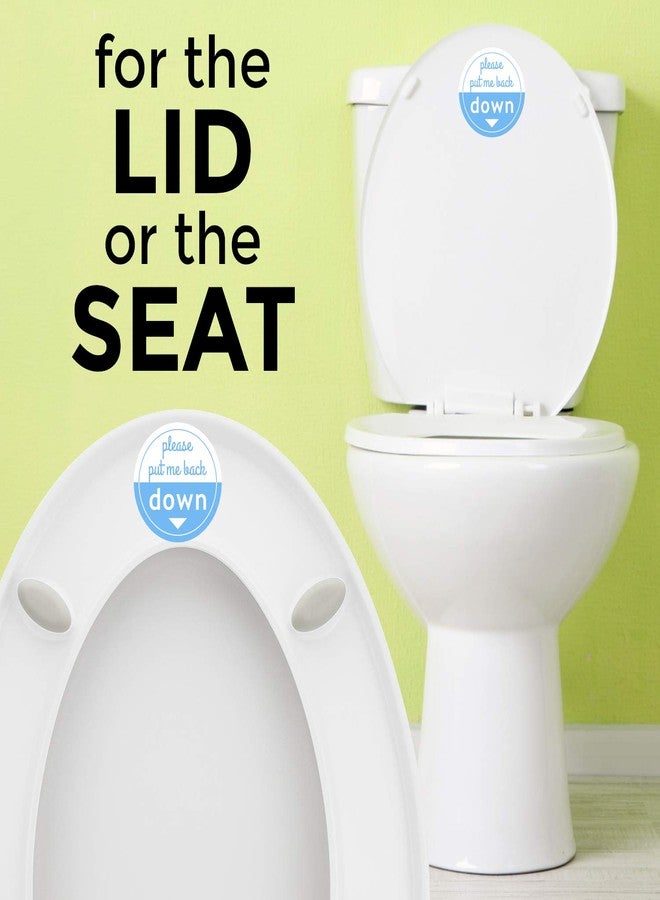 Crafted-Brand Put Me Down Toilet Seat Sticker | Make Your Life Better with This Heavy Duty Vinyl Bathroom Reminder Decal (2.25 Inch) - Image 3
