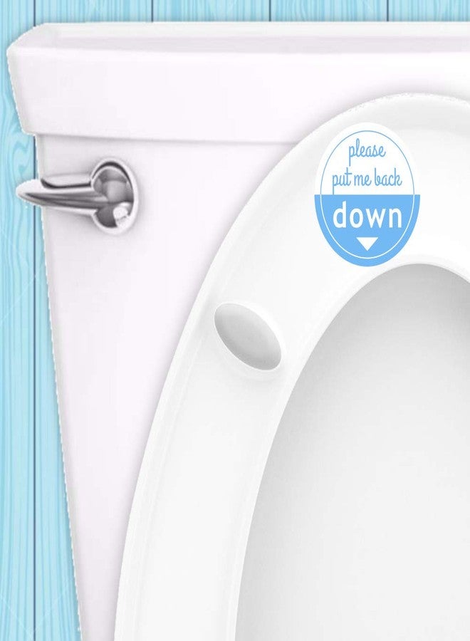 Crafted-Brand Put Me Down Toilet Seat Sticker | Make Your Life Better with This Heavy Duty Vinyl Bathroom Reminder Decal (2.25 Inch) - Image 2