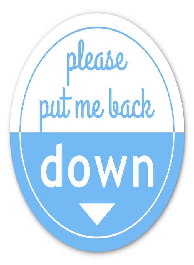 Crafted-Brand Put Me Down Toilet Seat Sticker | Make Your Life Better with This Heavy Duty Vinyl Bathroom Reminder Decal (2.25 Inch) - Image 1