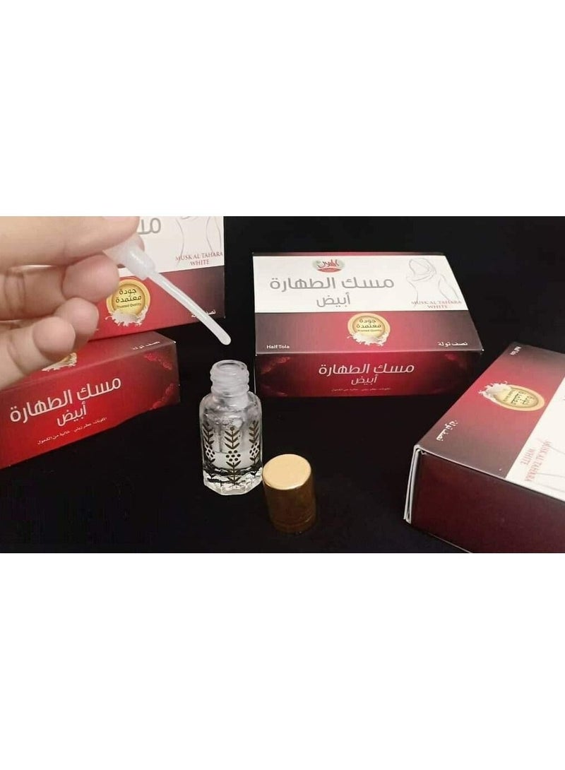 زيت عطري مسك الهلال ابيض 6غم 24 قطعة