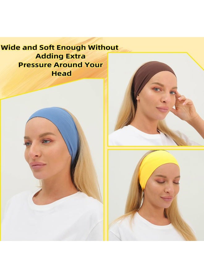 RITOPER Head Bands for Women's Hair, Extra Soft Workout Wide Yoga Running Headbands for Women Non Slip, Sweat Band Elastic Thick Hair Bands, Trendy Womens Headbands Hair Wrap - Image 2