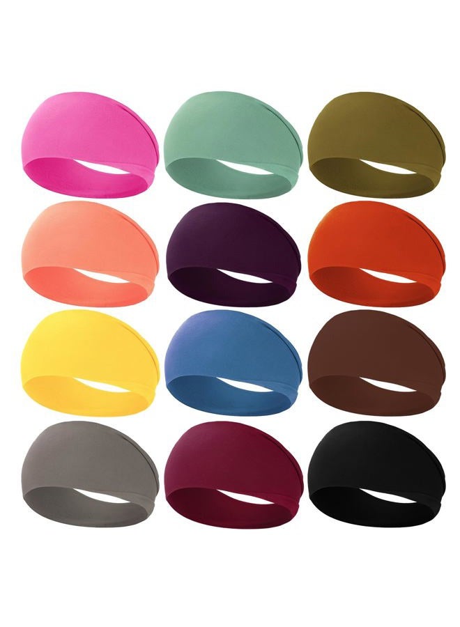 RITOPER Head Bands for Women's Hair, Extra Soft Workout Wide Yoga Running Headbands for Women Non Slip, Sweat Band Elastic Thick Hair Bands, Trendy Womens Headbands Hair Wrap - Image 1