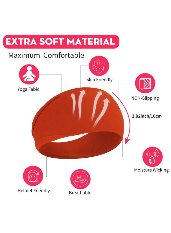 RITOPER Head Bands for Women's Hair, Extra Soft Workout Wide Yoga Running Headbands for Women Non Slip, Sweat Band Elastic Thick Hair Bands, Trendy Womens Headbands Hair Wrap - Image 3