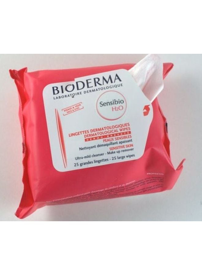 Bioderma 25-Piece Sensibio H2O Makeup Removing Wipes - Image 2
