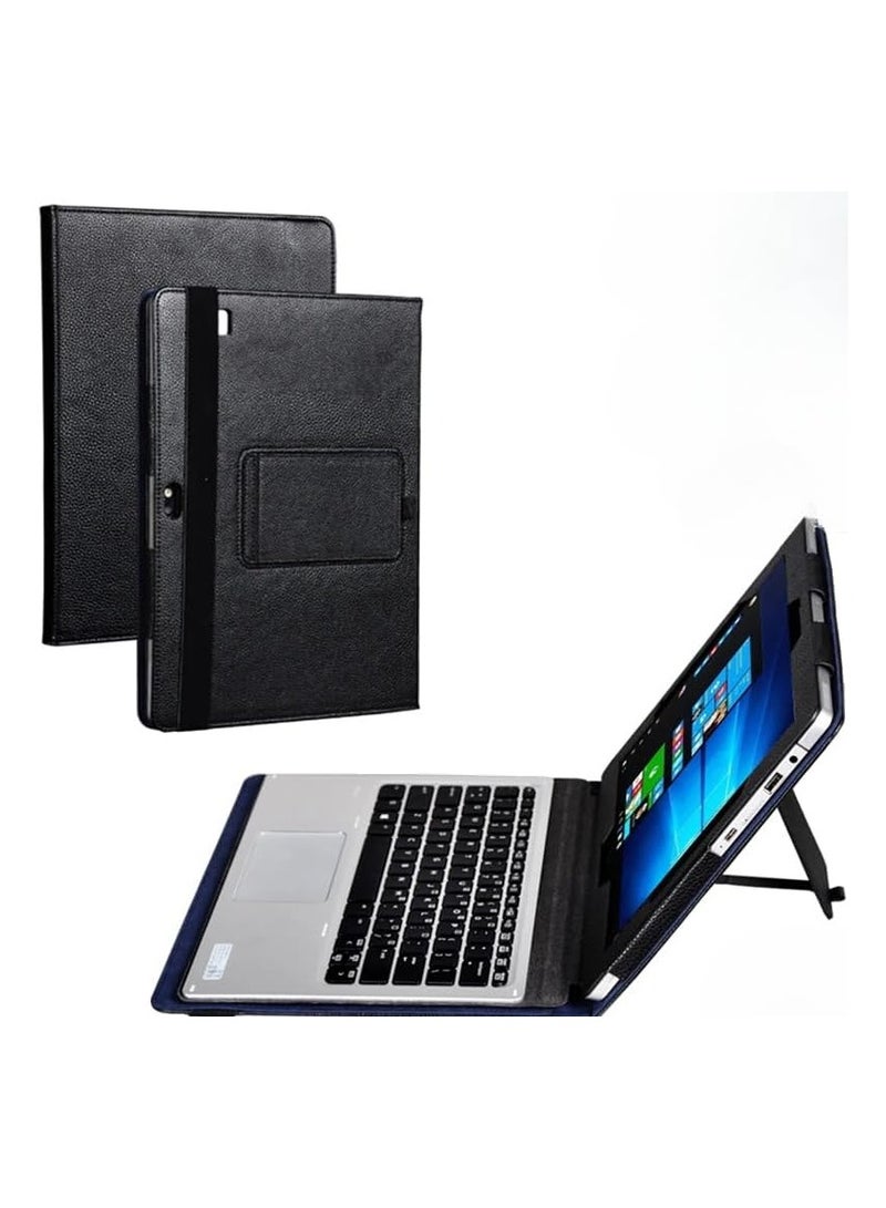 عام غلاف متوافق مع HP Elite X2 1012 G2 حامل حافظة واقية خفيف الوزن مقاس 12 بوصة جراب جلد ذكي فاخر من جلد البولي يوريثان لهاتف بي ايت X2 G2 - Image 1