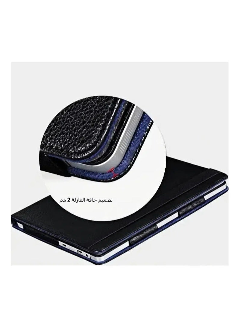 عام غلاف متوافق مع HP Elite X2 1012 G2 حامل حافظة واقية خفيف الوزن مقاس 12 بوصة جراب جلد ذكي فاخر من جلد البولي يوريثان لهاتف بي ايت X2 G2 - Image 3
