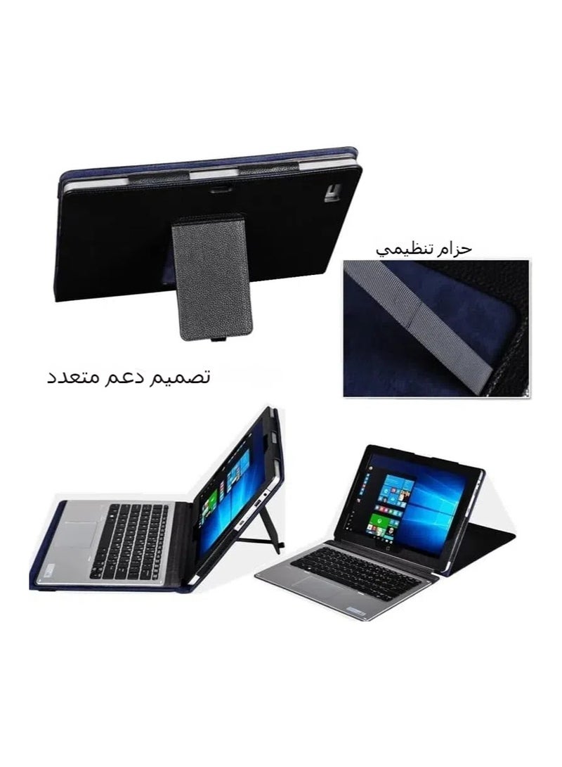 عام غلاف متوافق مع HP Elite X2 1012 G2 حامل حافظة واقية خفيف الوزن مقاس 12 بوصة جراب جلد ذكي فاخر من جلد البولي يوريثان لهاتف بي ايت X2 G2 - Image 2