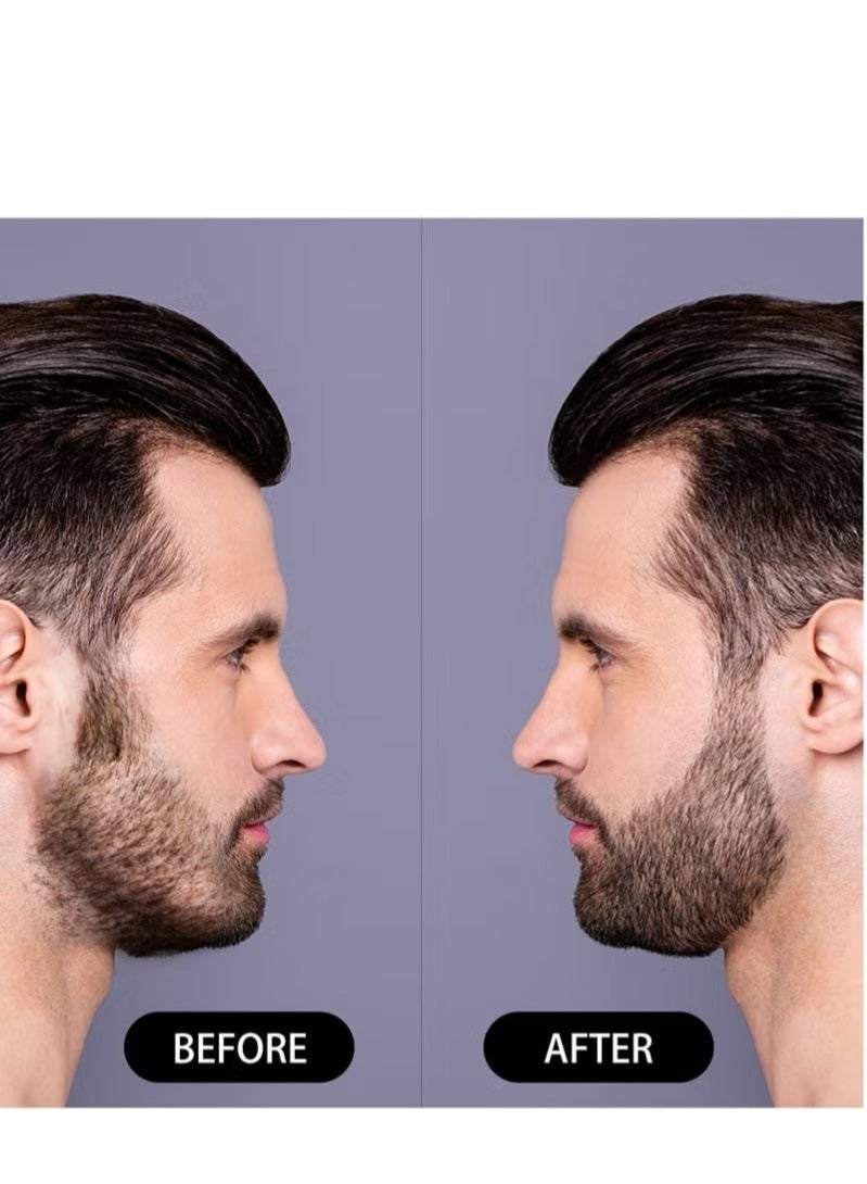 قلم تعبئة اللحية مقاوم للماء، تغطية طويلة الأمد ونهاية طبيعية للحية والشارب والحواجب - Image 5