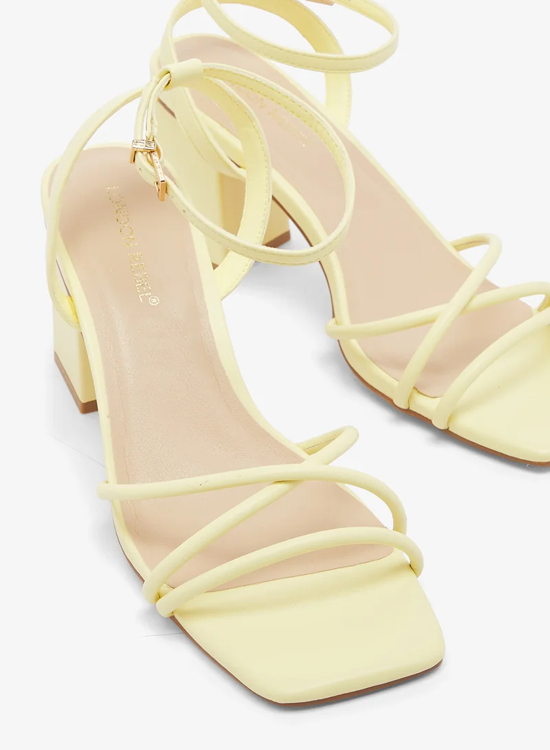 London Rebel  Ash Ankle Strap High-Heel Sandals for Women | Best Price UAE