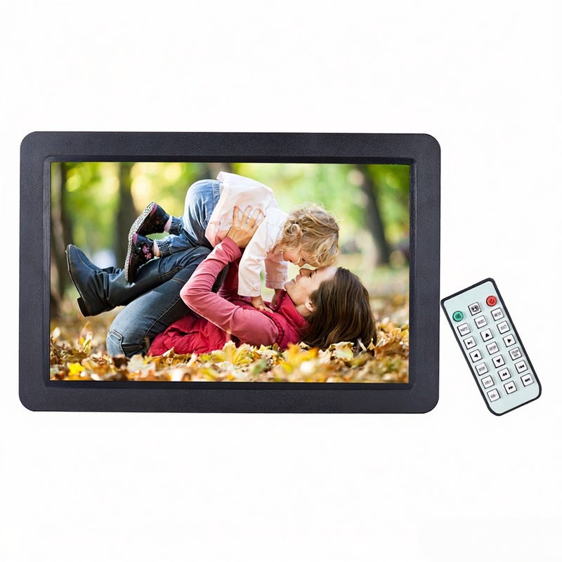12" Wide Screen HD LED Digital Picture Frame Digital Album High Resolution 1280*800 Electronic Photo Frame with Remote Control Multiple Functions Including LED Clock Calendar MP3 MP4 Movie Player Support Multiple Languages - Image 5