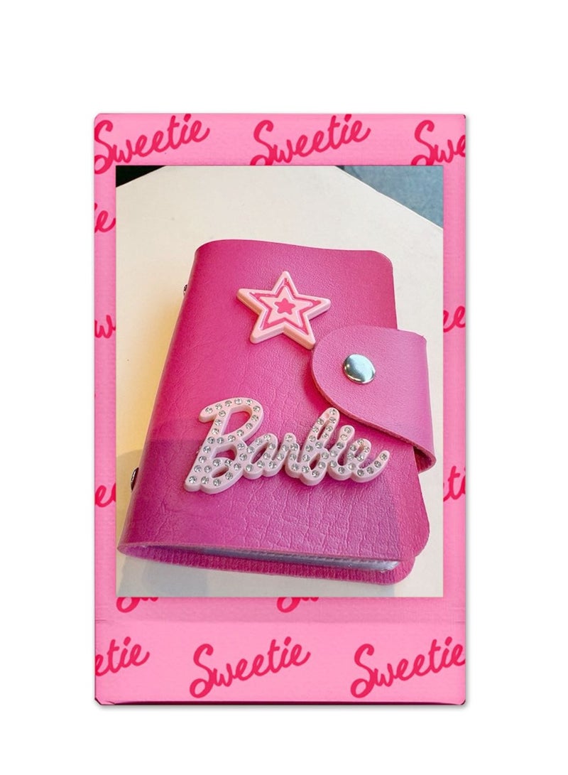 hiwonka Barbie Travel Set, Travel Multi-Position Anti-Deactivation Card Case and Portable Folding Mirror Comb, Cute - Image 2