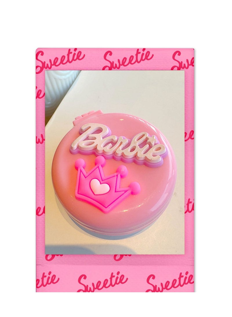 hiwonka Barbie Travel Set, Travel Multi-Position Anti-Deactivation Card Case and Portable Folding Mirror Comb, Cute - Image 3