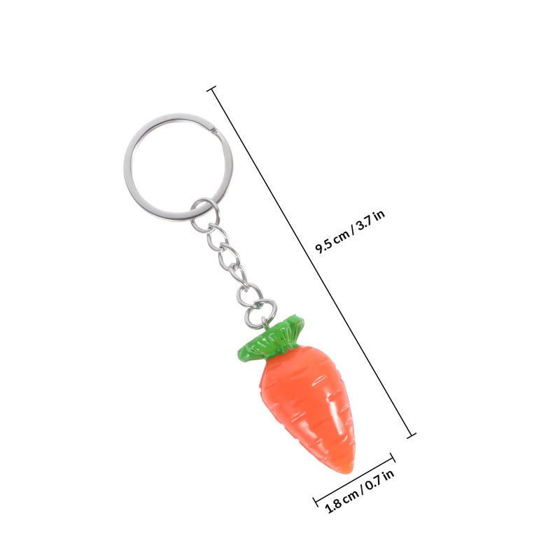 10Pcs Decorative Mini Carrots Adorable Carrot Ornaments Hanging Carrot Pendants Bag Pendants - Image 2