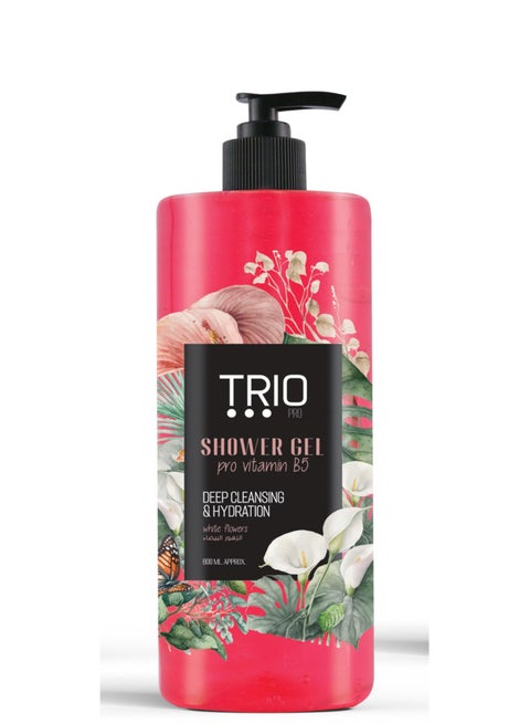 برو شاور جل الاستحمام برائحه الزهور البيضاء برو فيتامين 5 لينعم و يلطف بعمق  800 مل