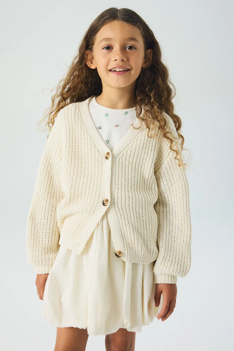 H&M Chenille-knit cardigan