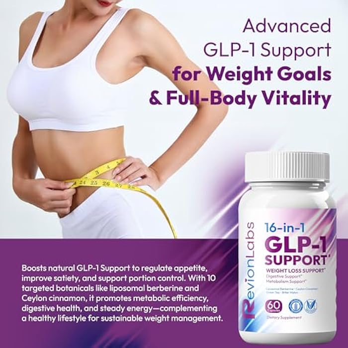 GLP-1 Support Weight Loss Supplement - Natural Appetite Suppressant for Women Men - Berberine Support Activate Hunger Control Curb Cravings Boost Metabolism Fat Burn & Gut Health - Image 2