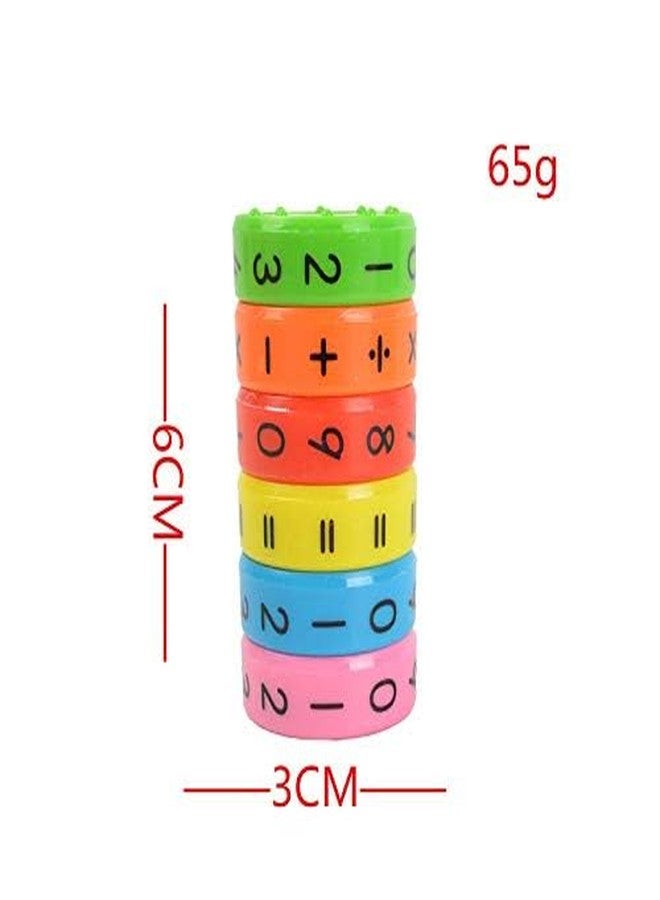 Green Scapper New Educational Math Rotating Puzzle Toy – Colorful Number & Symbol Learning Tool for Kids – Early Learning Math Manipulative for Toddlers & Preschoolers (6 Layer Design) - Image 2