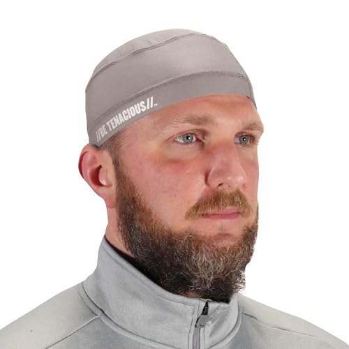 Ergodyne Chill Its 6632 Cooling Skull Cap, Sweat Wicking Liner, UPF 50 Sun Protection Gray - Image 1
