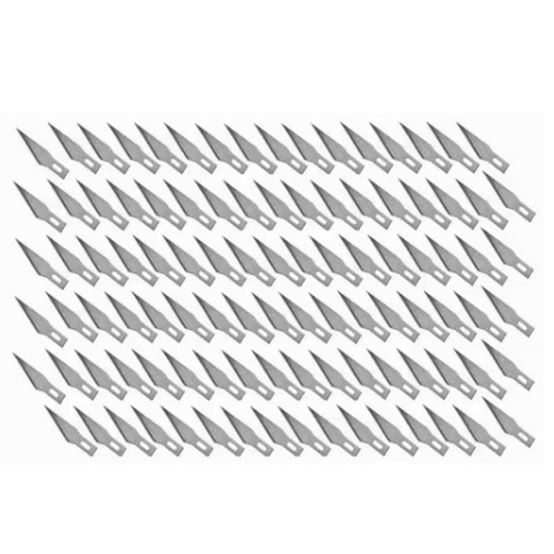 100Pcs Carving Blade Aluminum Alloy Incisive Carving Craft Knife Replacement for Pretul - Image 2
