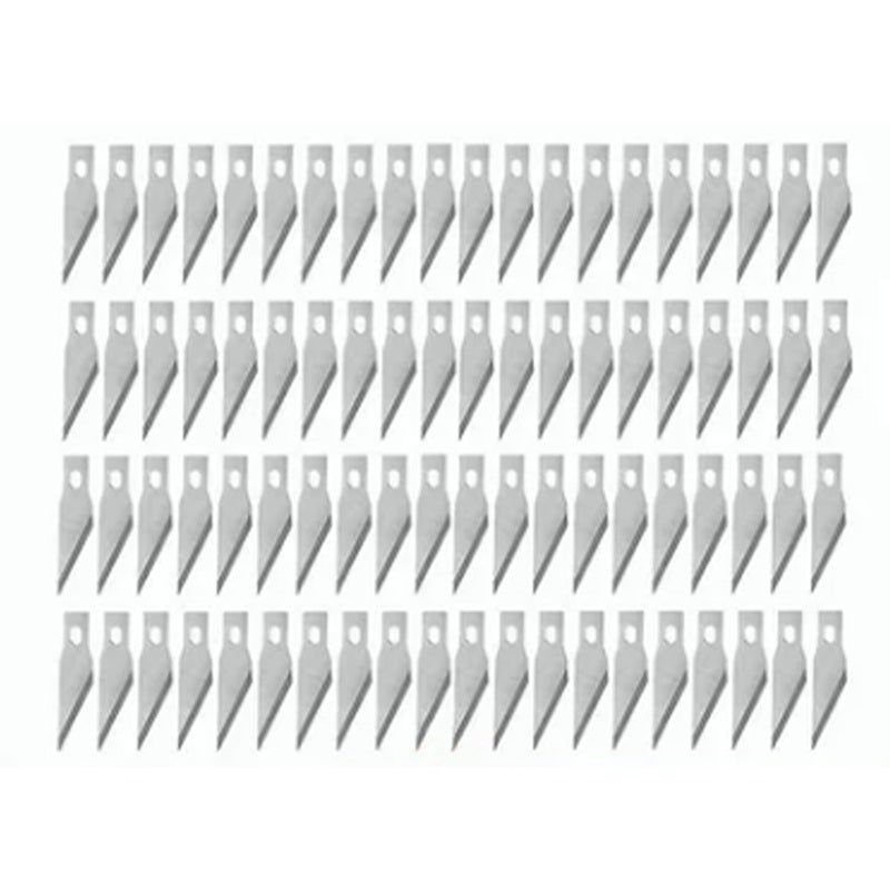 100Pcs Carving Blade Aluminum Alloy Incisive Carving Craft Knife Replacement for Pretul - Image 1