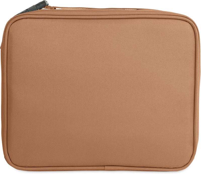 Pac-Kit ® Freezable Classic Lunch Box, Almond, Built with EcoFreeze® Technology, Collapsible, Reusable, Zip Closure With Zip Front Pocket and Buckle Handle, Designed for Fresh Lunch On the Go - Image 5