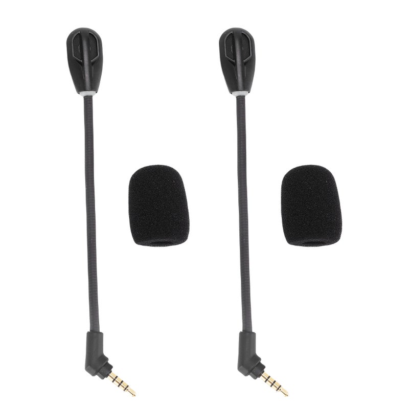 2Pcs Microphone Replacement for HyperX Cloud Flight S Noise Canceling 3.5mm Plug Detachable Mic - Image 1