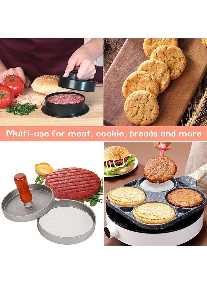 Arabest Hamburger Patty Paper Round 4.5 Inch, Set of 200, Non Stick Patty Paper Sheets for Burger Press, Patty Serperate and Cake Baking - Image 5