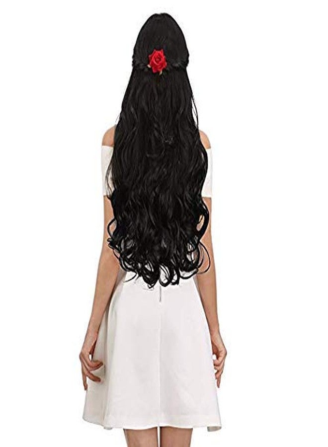 BLUSHIA 5 Clips 22" Curly/Wavy Hair Extension (Black) - Image 4